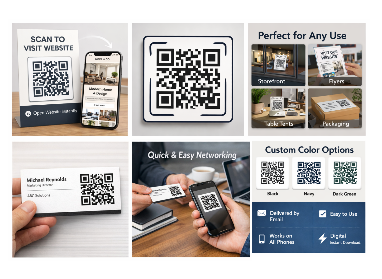 Custom QR Codes - Digital Business Cards