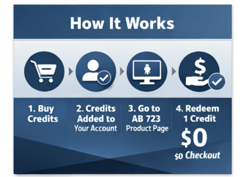 AB 723 Partner Program Credits (Prepaid Packs)