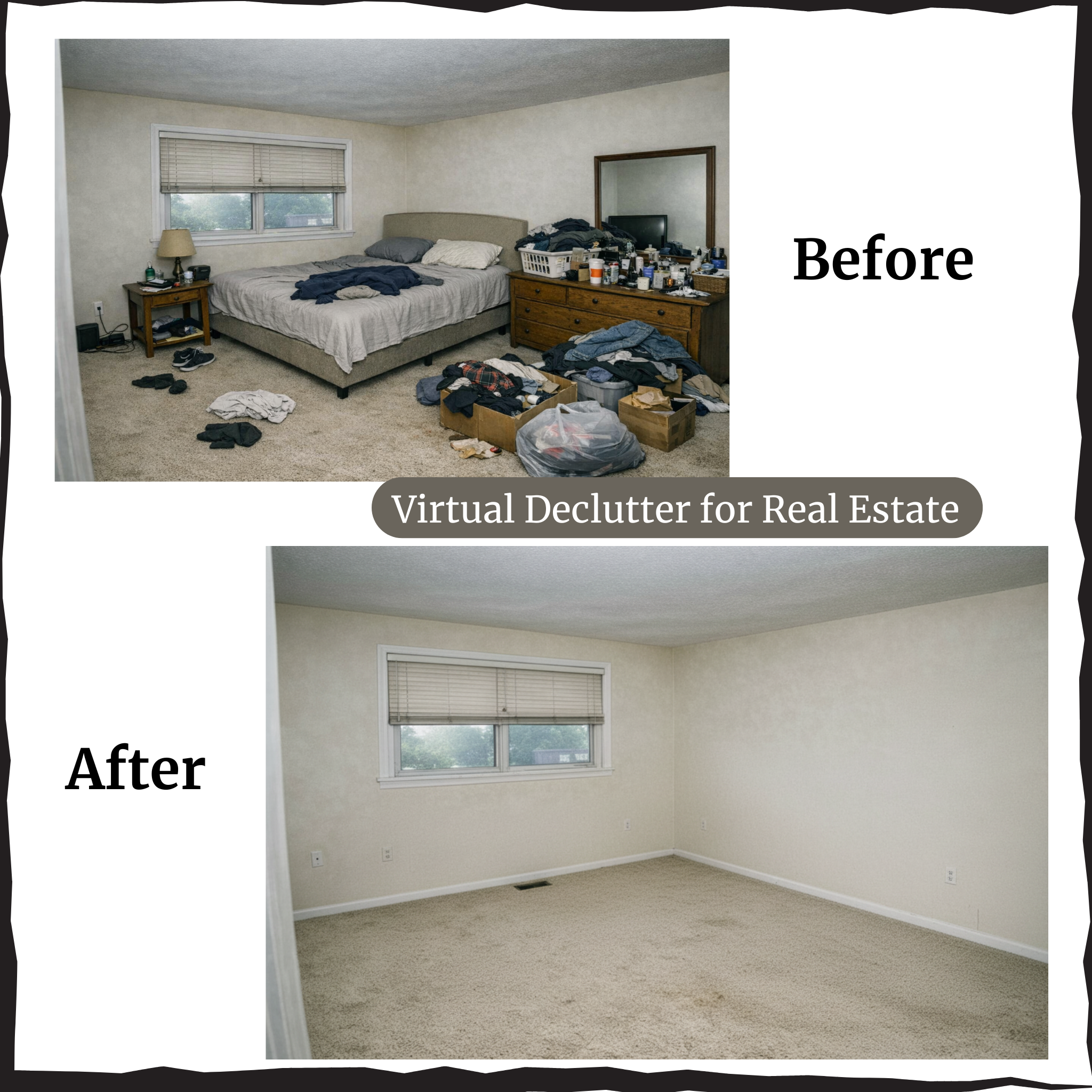 Virtual Declutter – Remove Furniture from Real Estate Photos