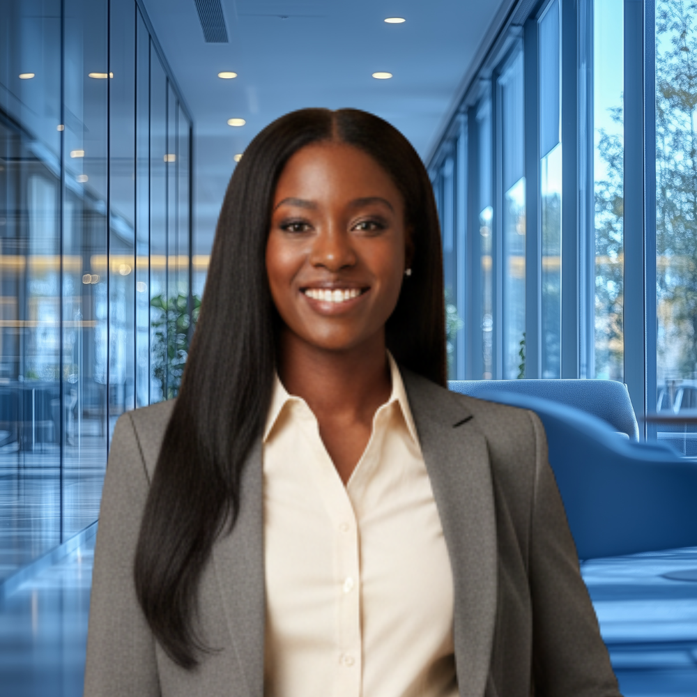 Virtual Photo Lab – Modern Office Background Online Headshot (2800 × 2800 Digital)