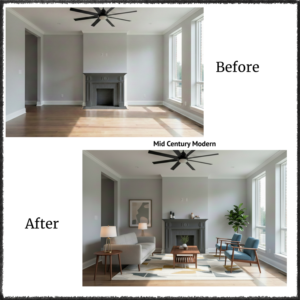 Real Estate Virtual Staging — 1 Room in Minutes (Instant Preview + Download)